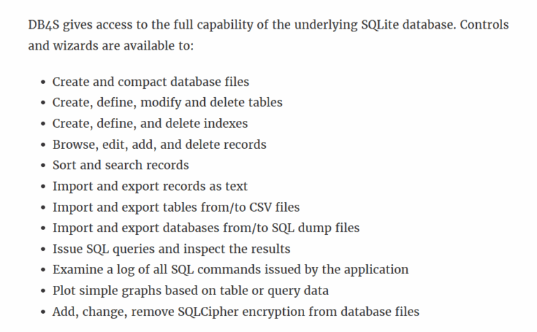 DB Browser for SQLite 스크린샷 3