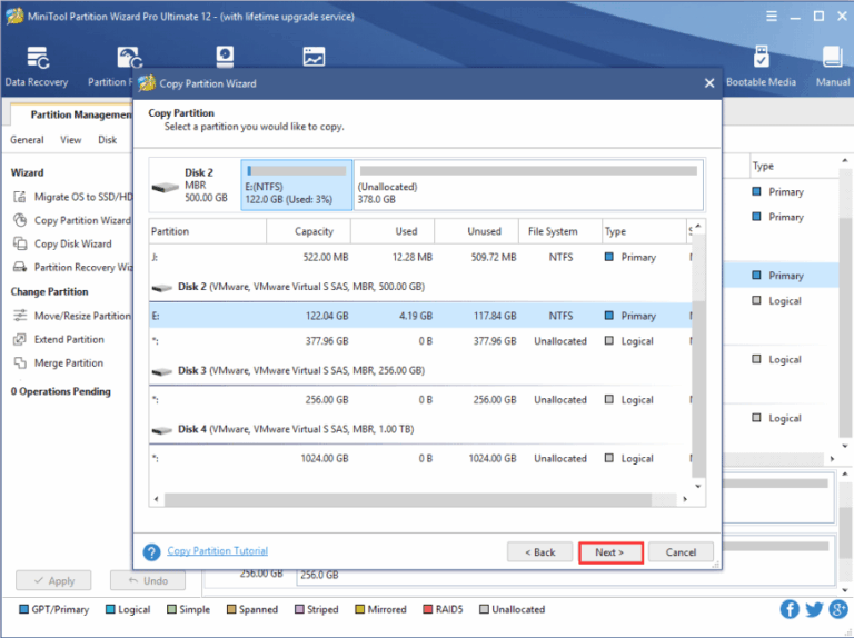 MiniTool Partition Wizard 스크린샷 3