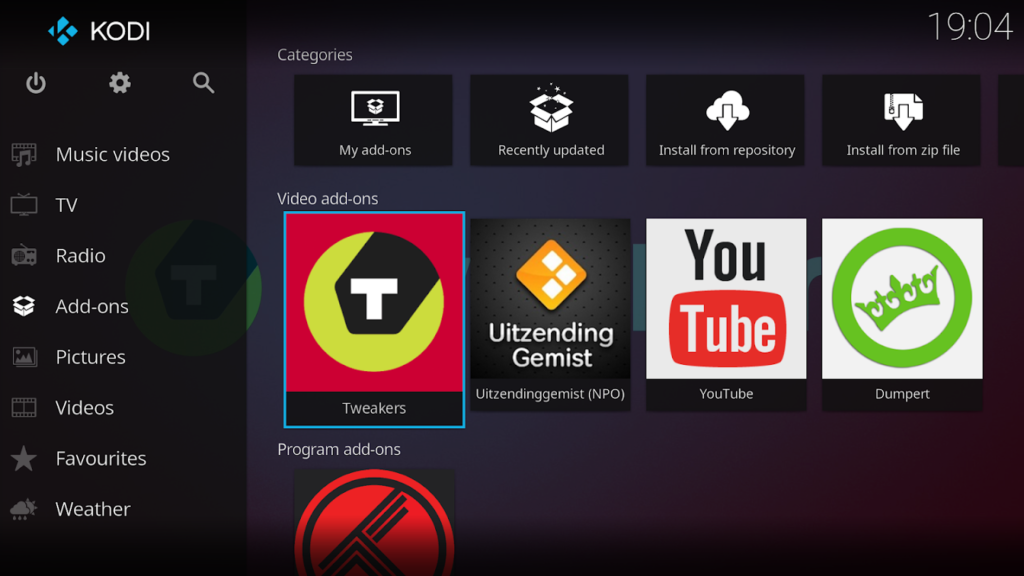 Kodi 스크린샷 1