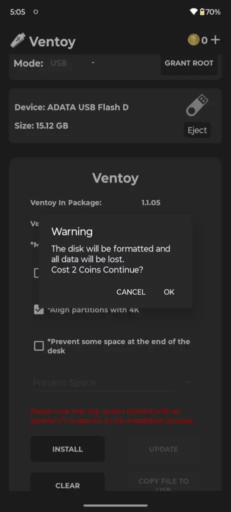Ventoy 스크린샷 2