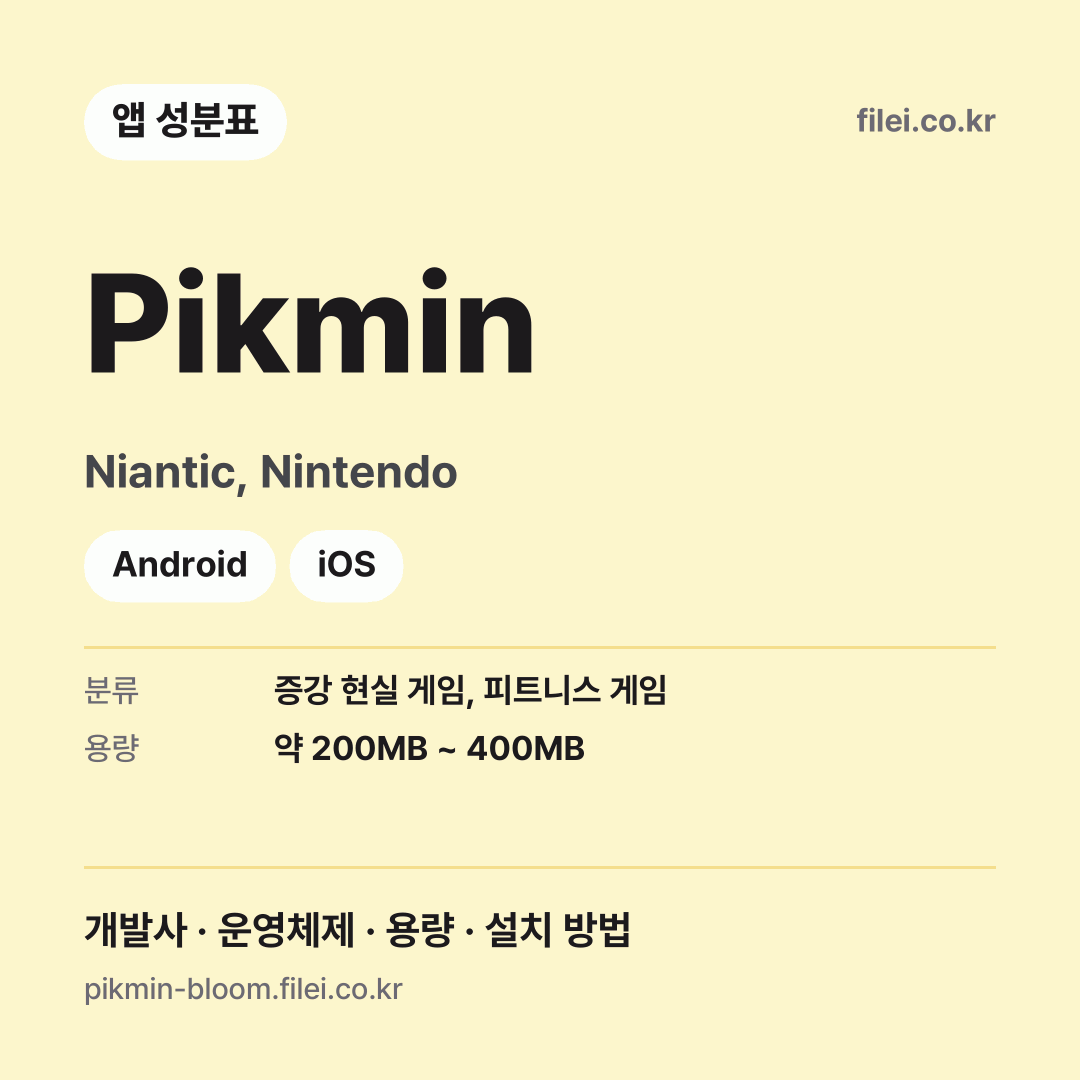 Pikmin 다운로드 · Niantic, Nintendo · Android, iOS
