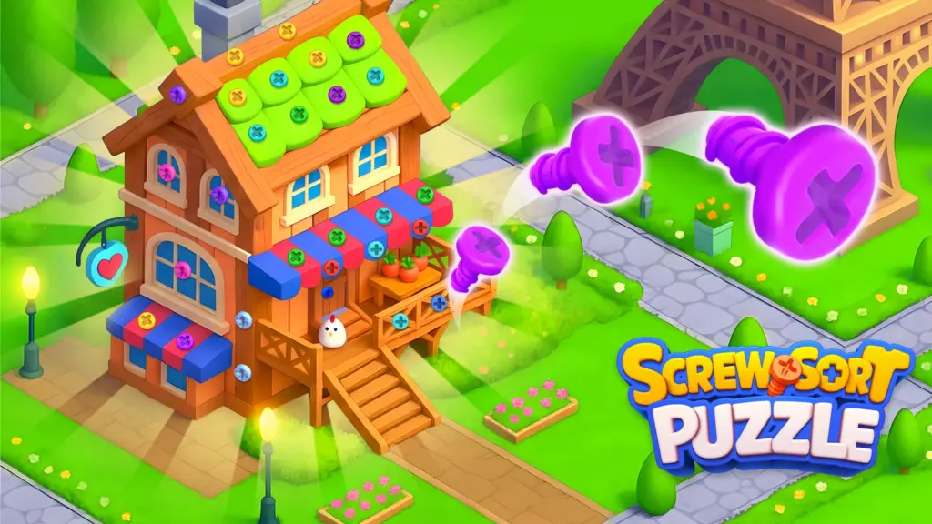 나사 매치 - 나사풀기 핀 퍼즐 나사게임 3d 스크린샷 1