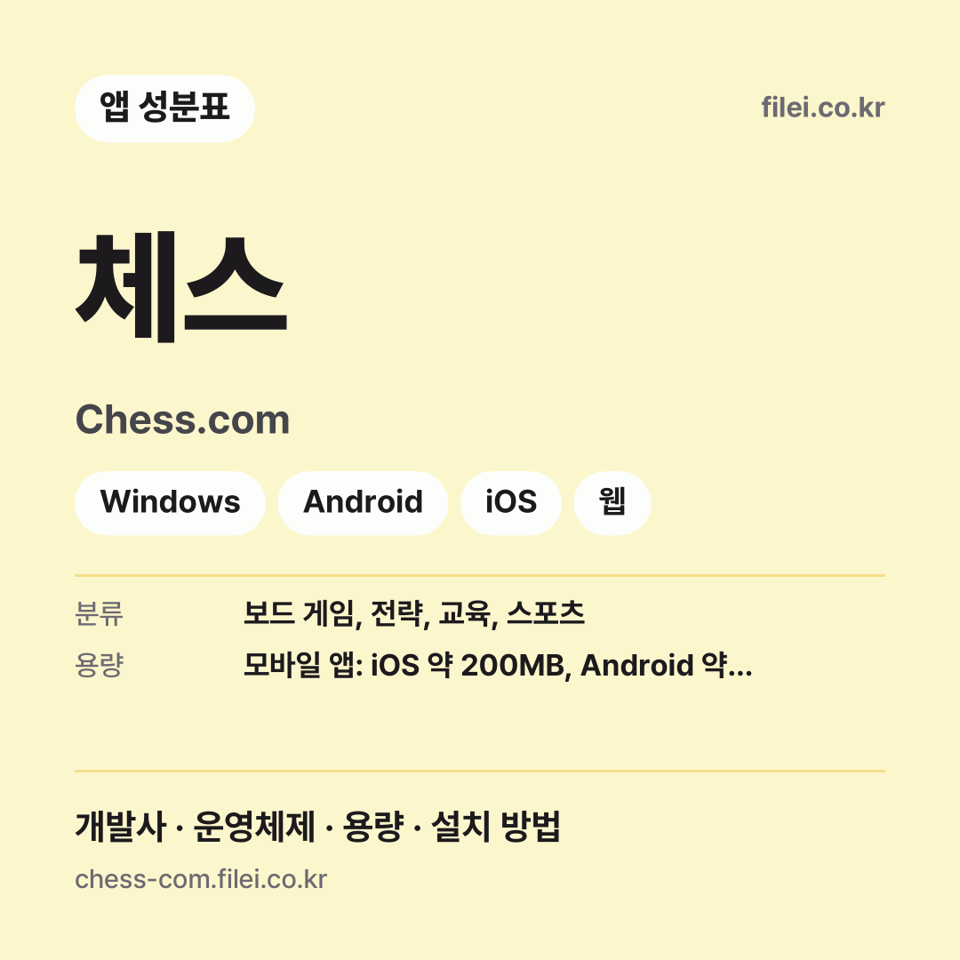 체스 다운로드 · Chess.com · Windows, Android, iOS, 웹