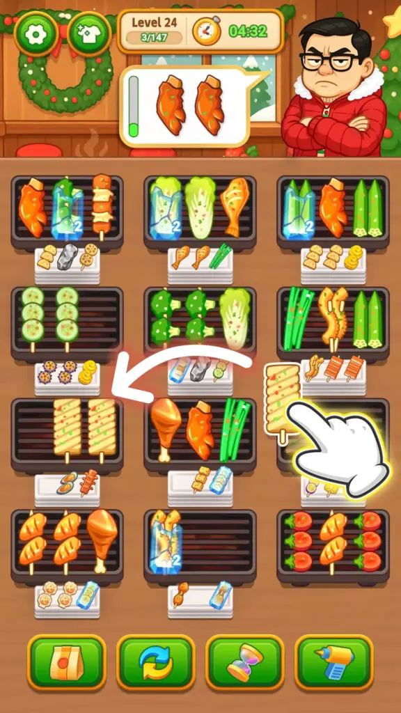 Grill Sort - 고기구이, 바비큐 맞추기 스크린샷 3