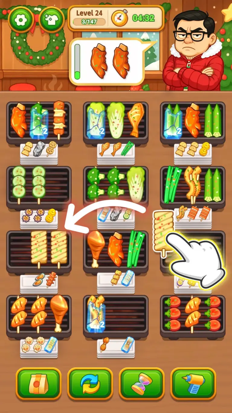 Grill Sort - 고기구이 바비큐 맞추기 스크린샷 3