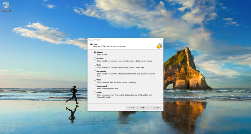 Recuva 스크린샷 2