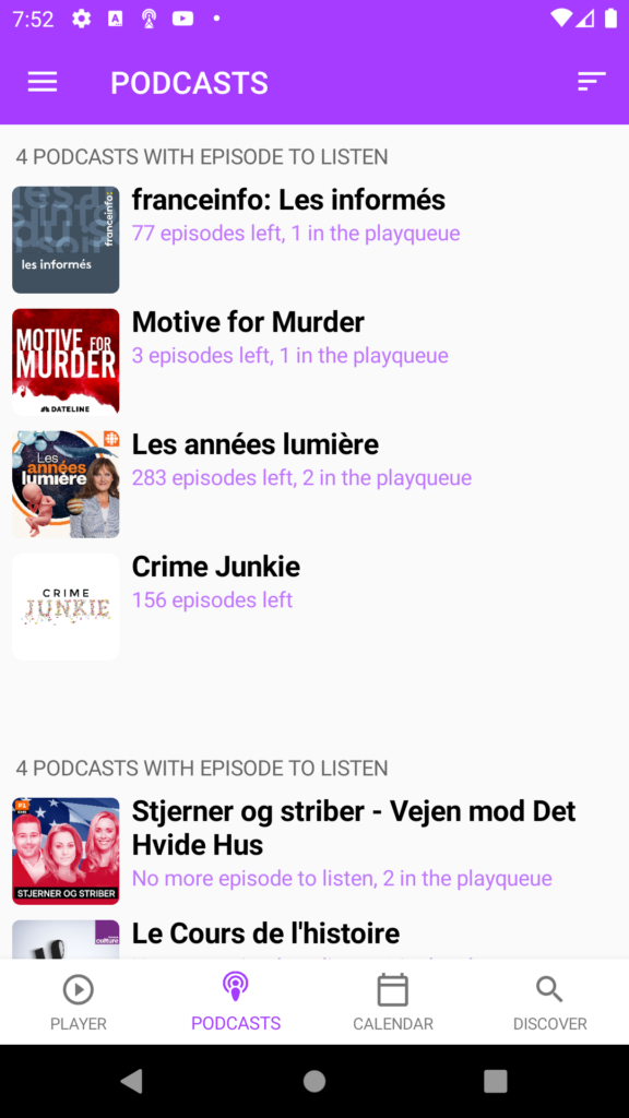 Apple Podcasts 스크린샷 1