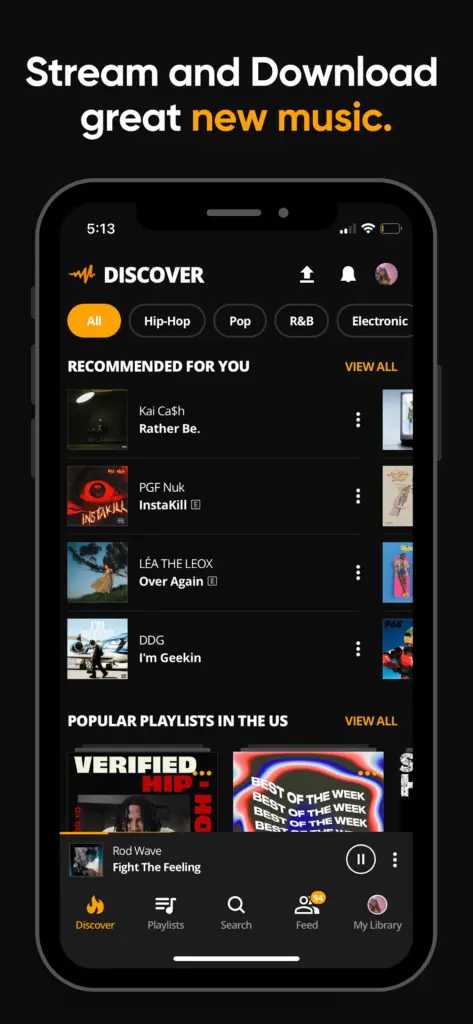 Audiomack 스크린샷 1