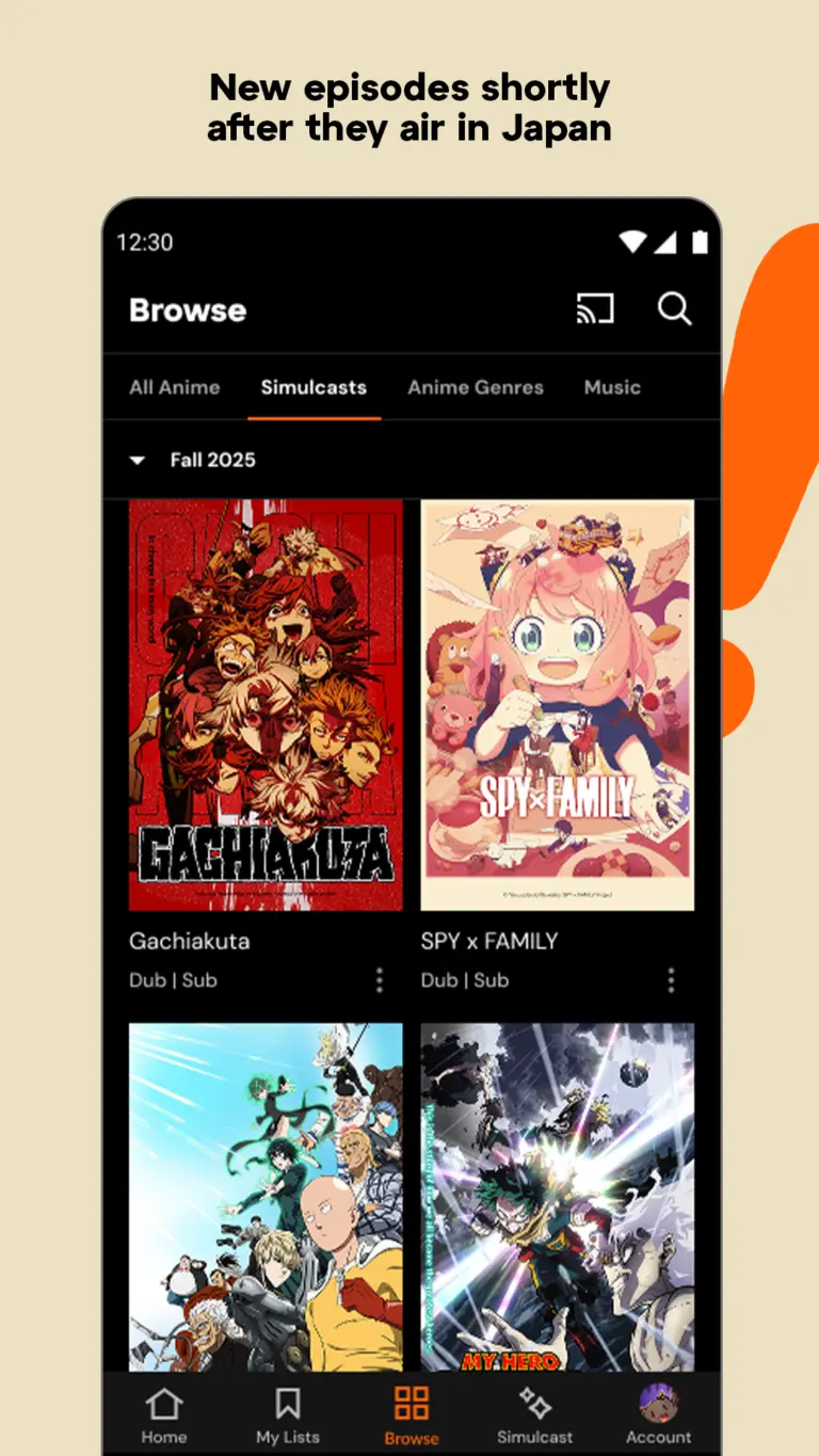 Crunchyroll 스크린샷 3