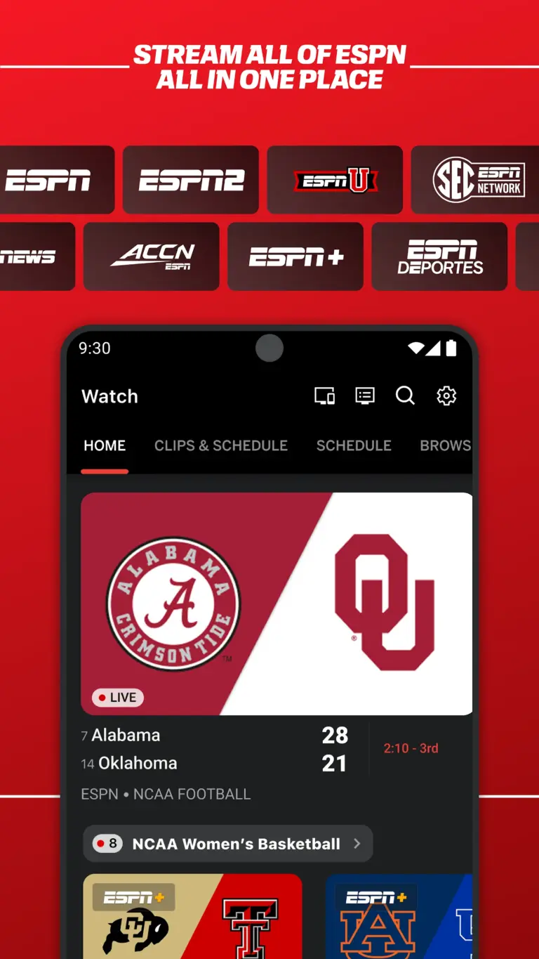 ESPN 스크린샷 1