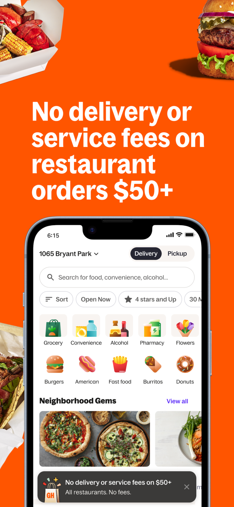 Grubhub 스크린샷 2