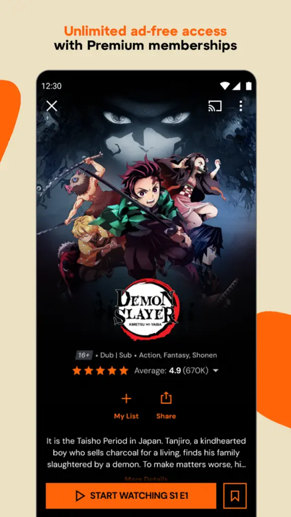 Crunchyroll 스크린샷 1