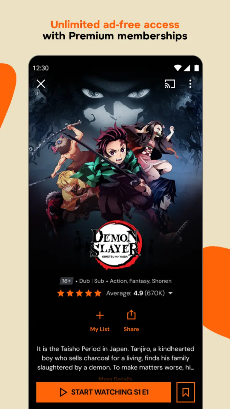 Crunchyroll 스크린샷 1