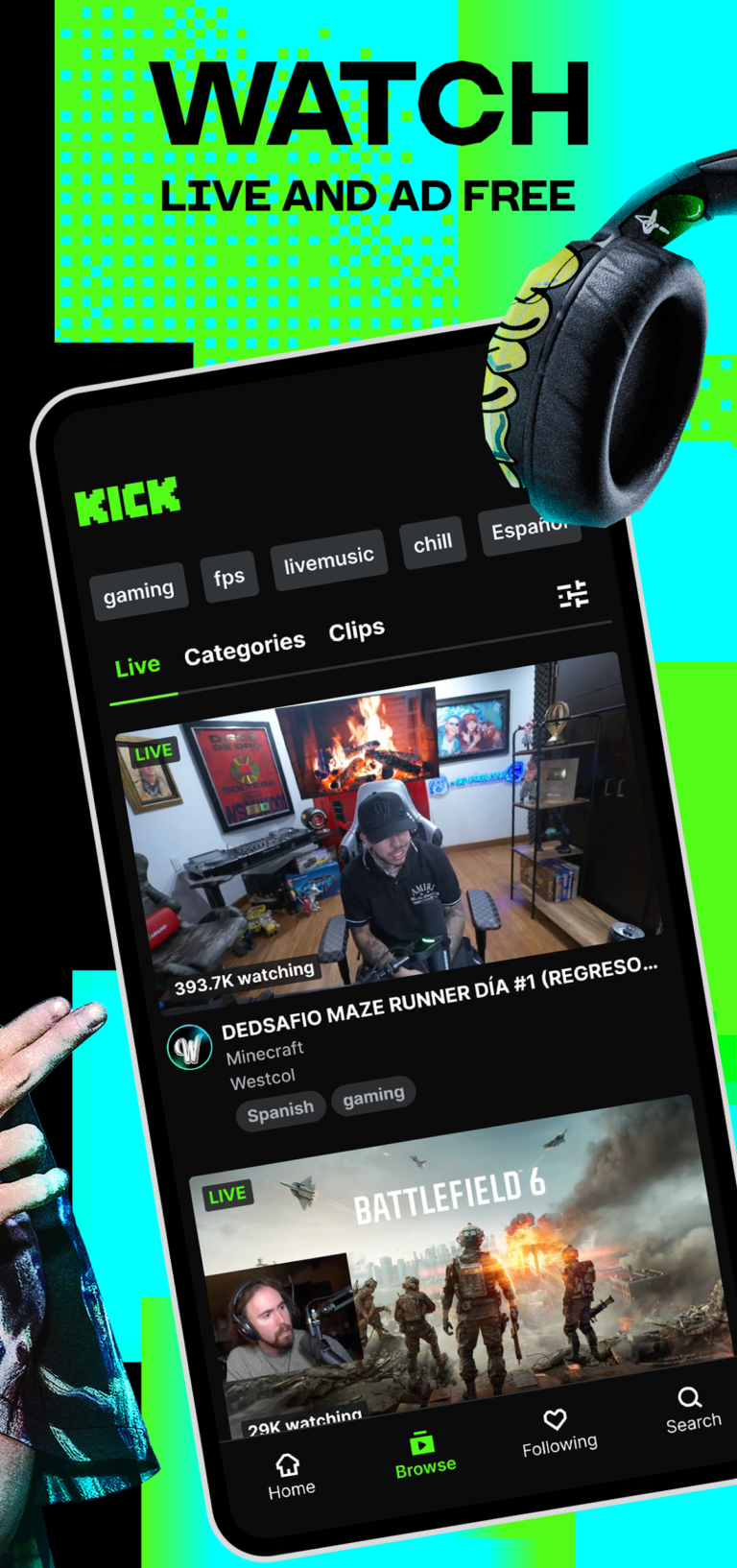 Kick 스크린샷 2