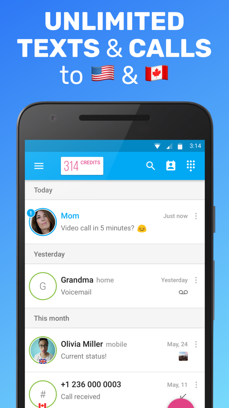 TextNow 스크린샷 1