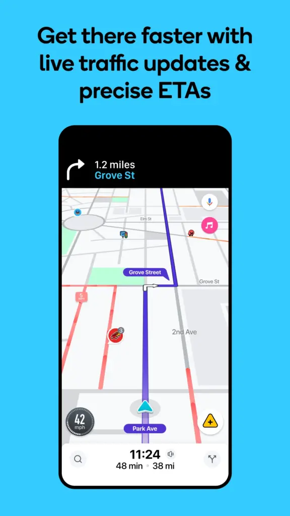 Waze 스크린샷 1