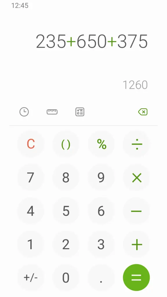 삼성 계산기 스크린샷 2