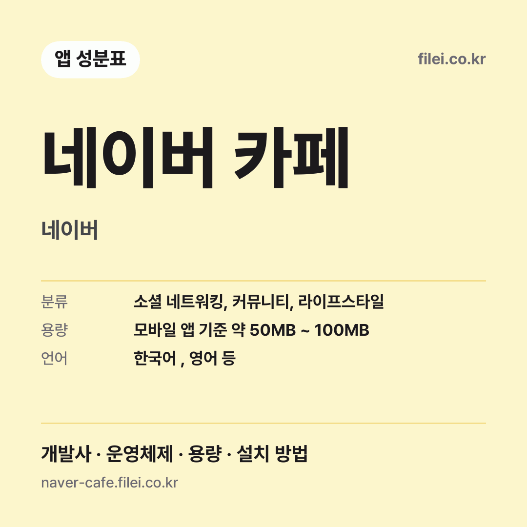 네이버 카페 다운로드 · 네이버