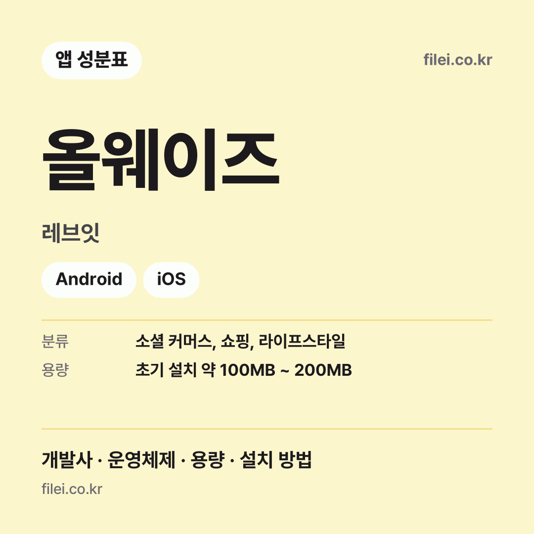 올웨이즈 다운로드 · 레브잇 · Android, iOS