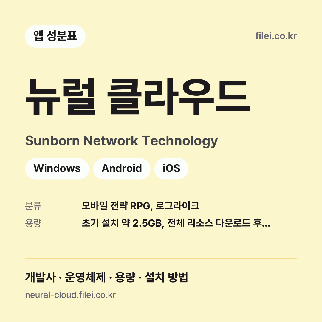 뉴럴 클라우드 다운로드 · Sunborn Network Technology · Windows, Android, iOS