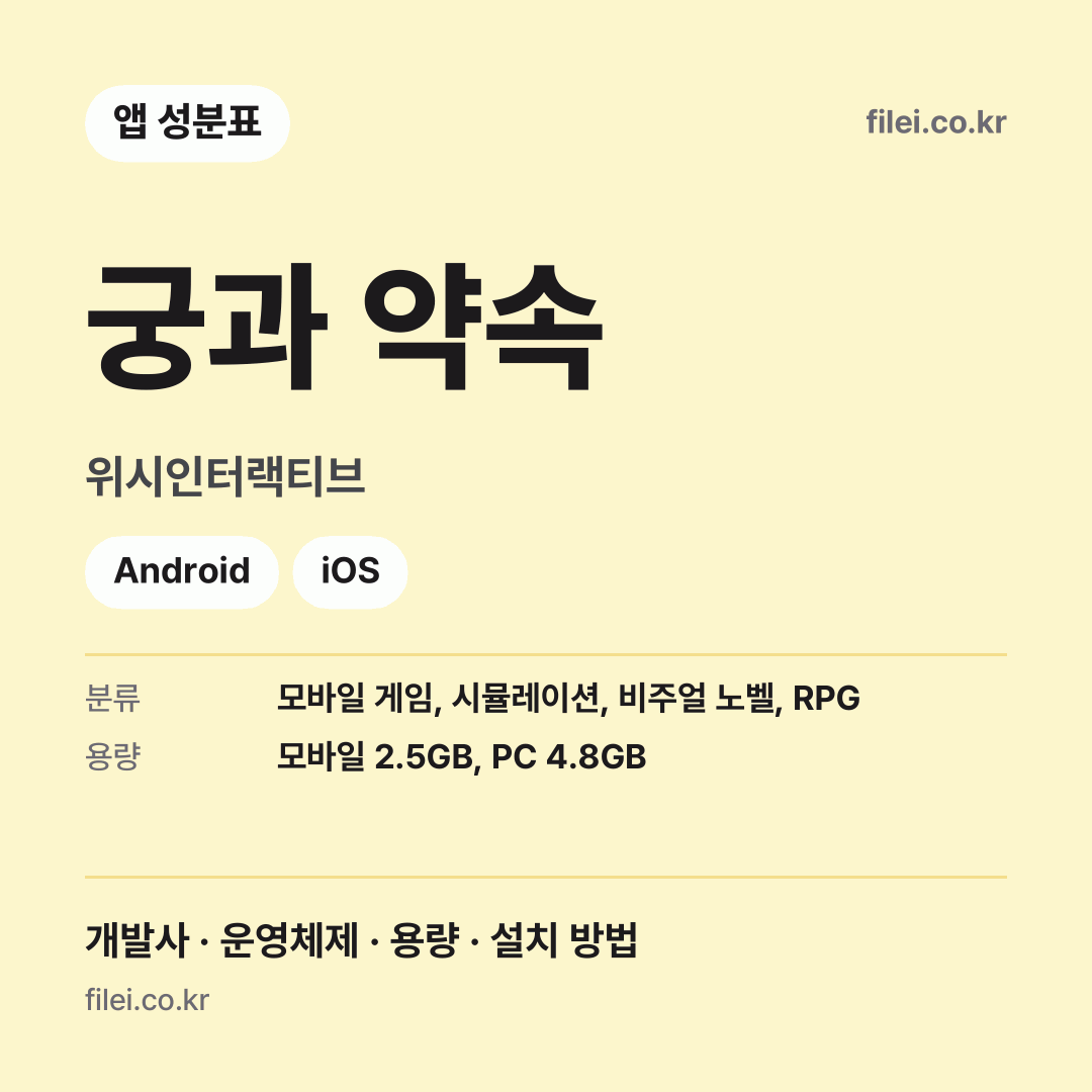 궁과 약속 다운로드 · 위시인터랙티브 · Android, iOS