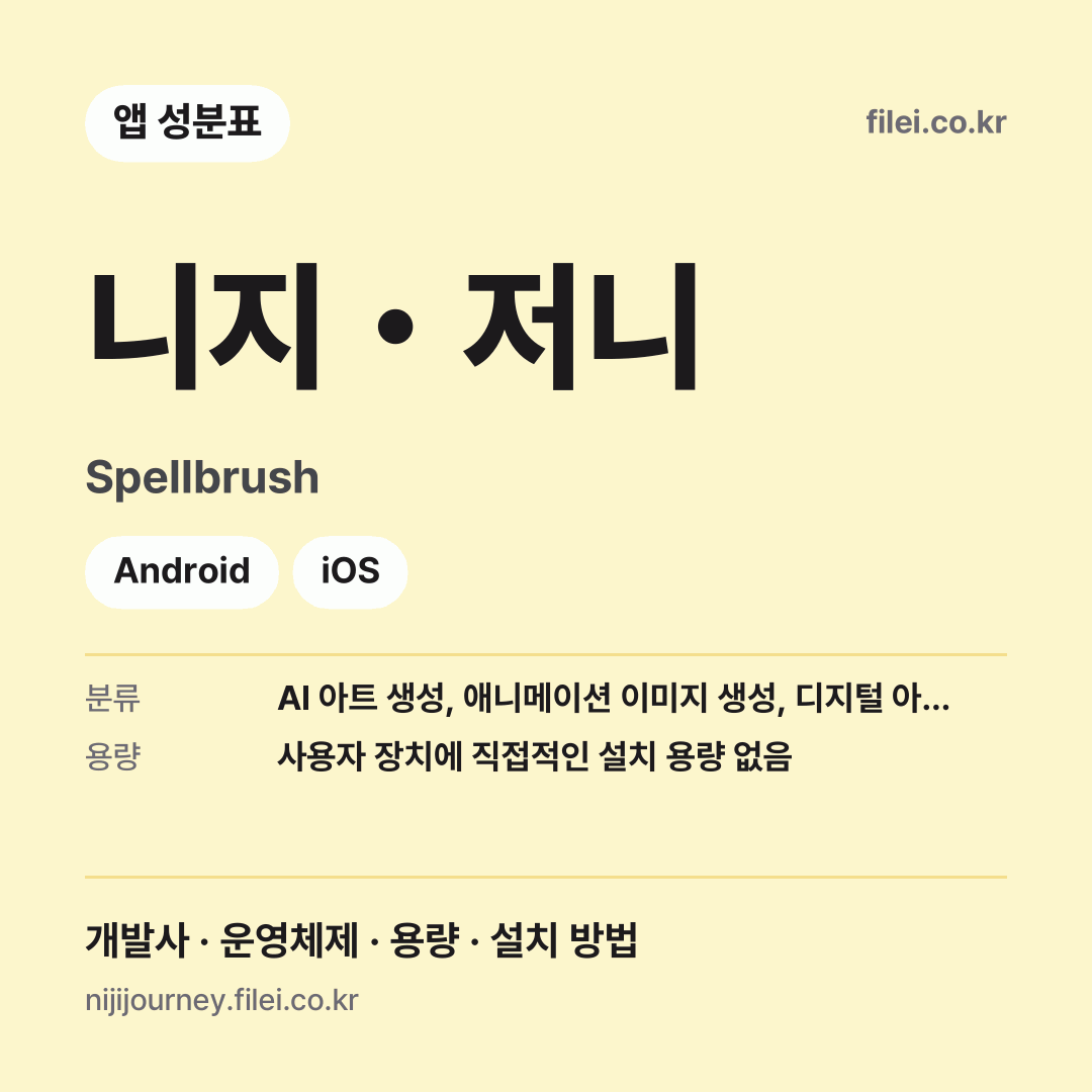 니지・저니 다운로드 · Spellbrush · Android, iOS