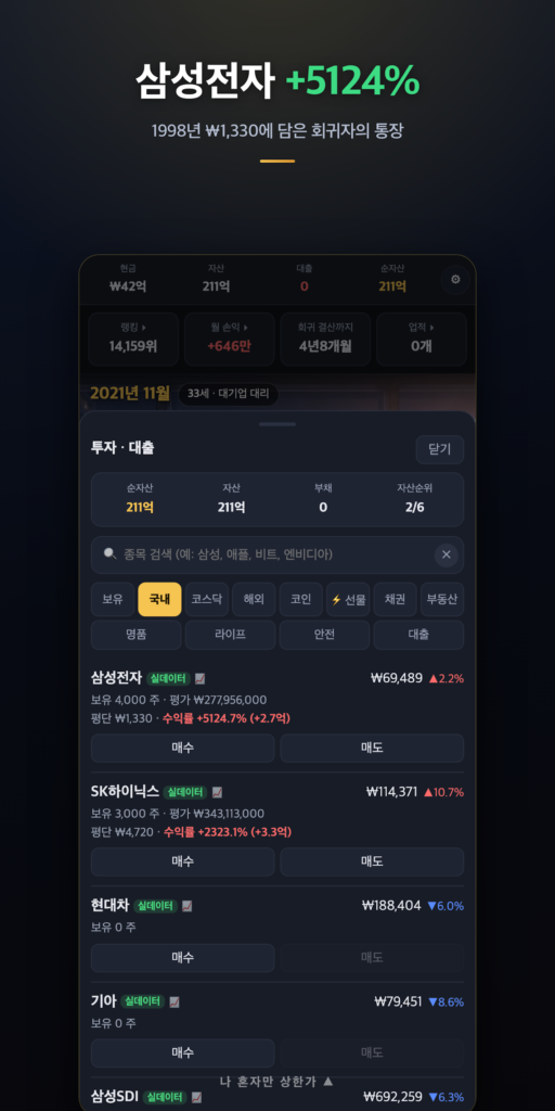 나 혼자만 상환가 : 회귀 인생게임 스크린샷 3