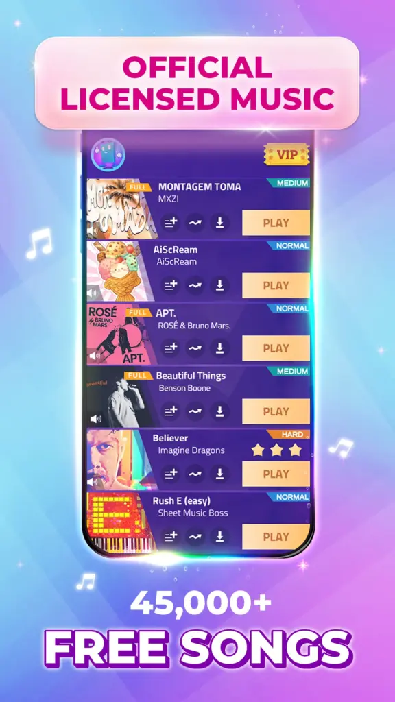 매직 타일 3: 피아노 게임 케이팝 노래 스크린샷 3