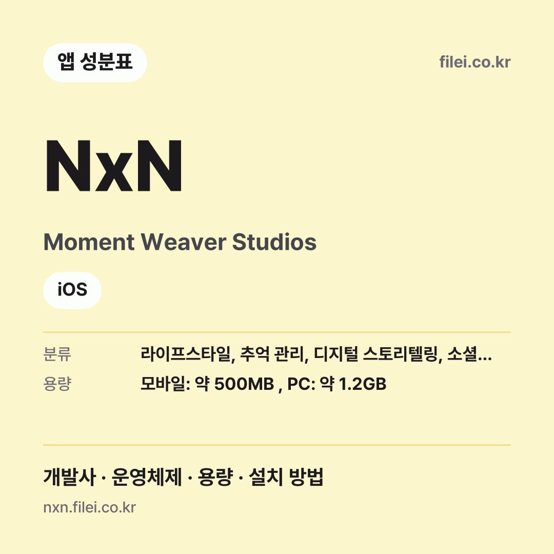 NxN 다운로드 · Moment Weaver Studios · iOS