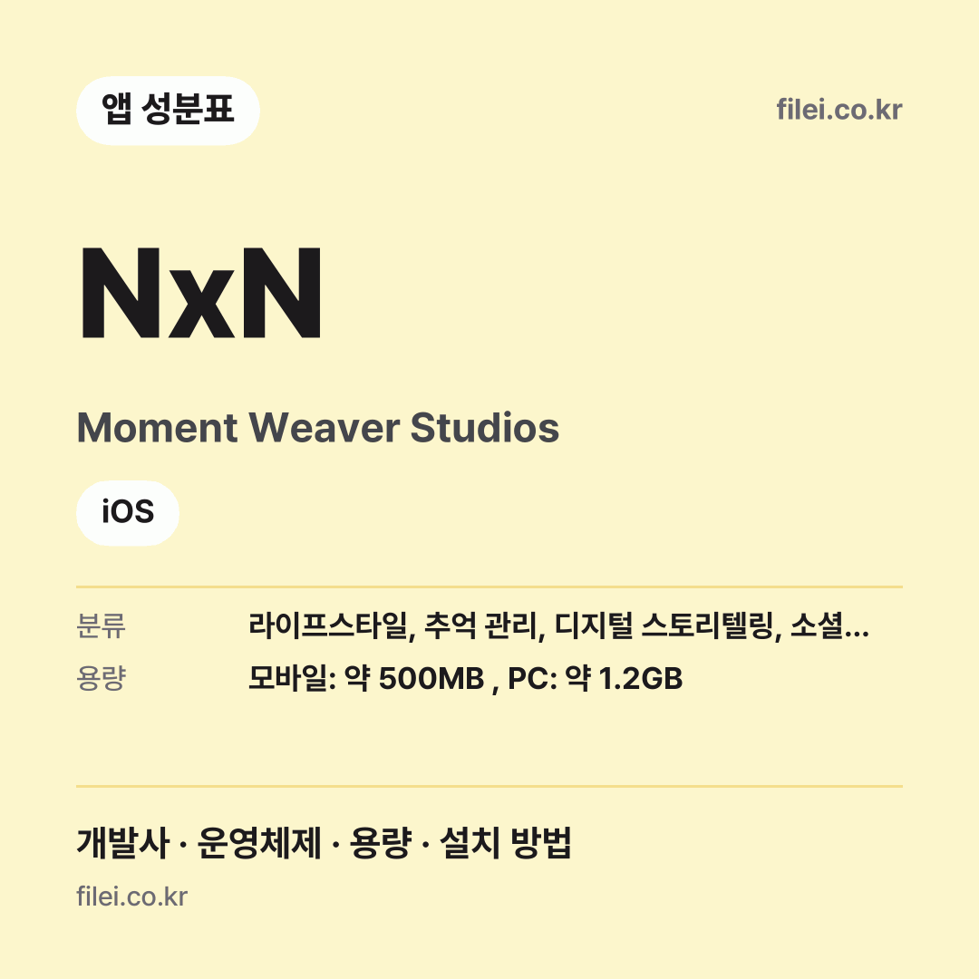 NxN 다운로드 · Moment Weaver Studios · iOS