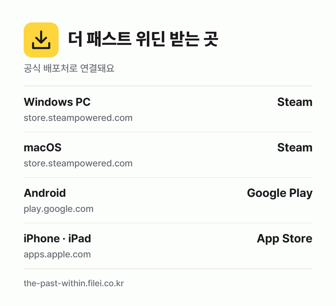 더 패스트 위딘 받는 곳: Windows PC, macOS, Android, iPhone · iPad