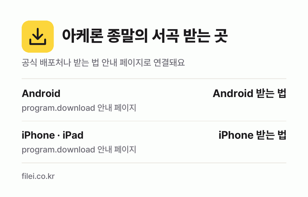 아케론 종말의 서곡 받는 곳: Android, iPhone · iPad